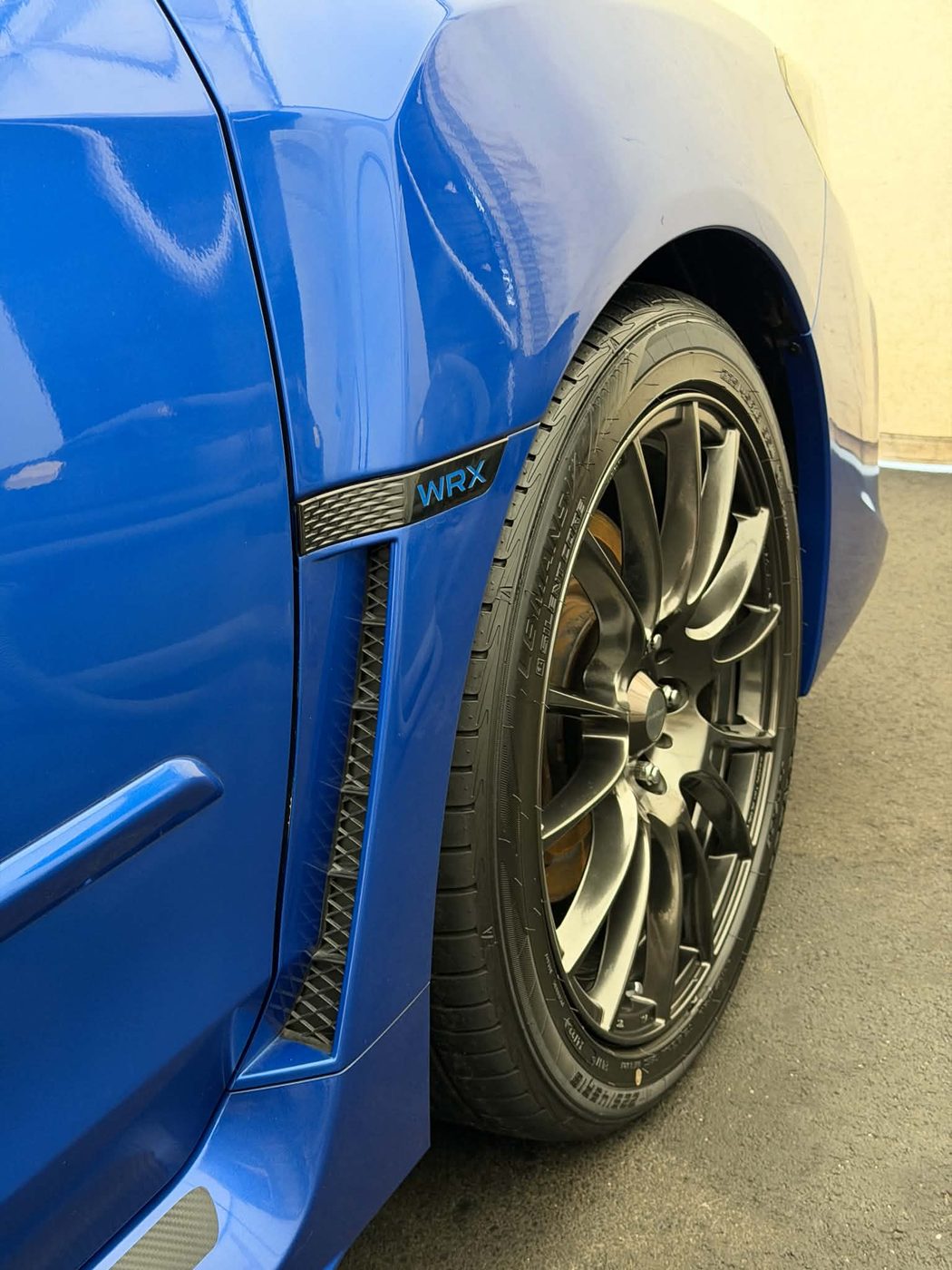 Subaru WRX in WR Blue, detailed and finished
